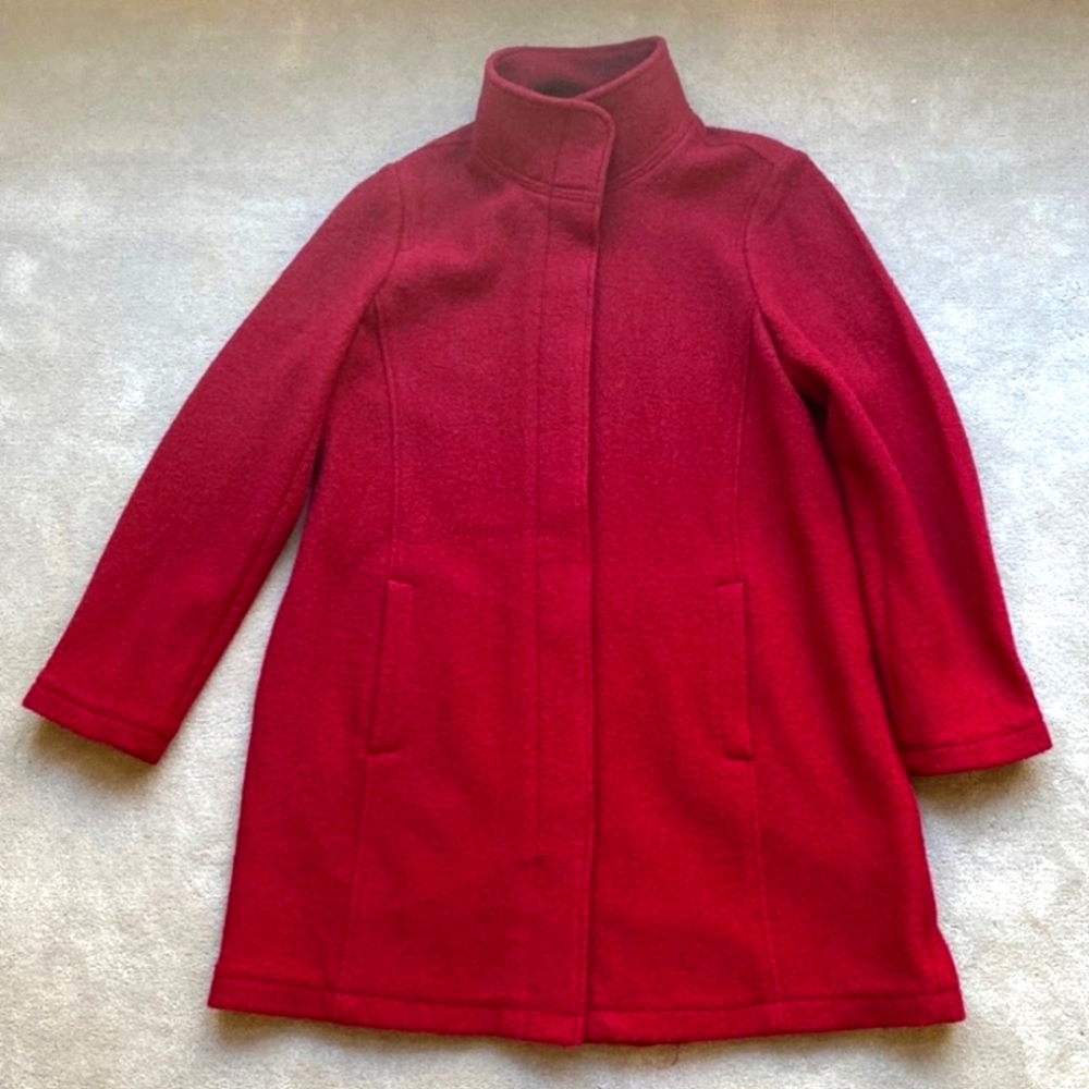 L. L. BEAN Bellandi pure wool red jacket/coat. XL